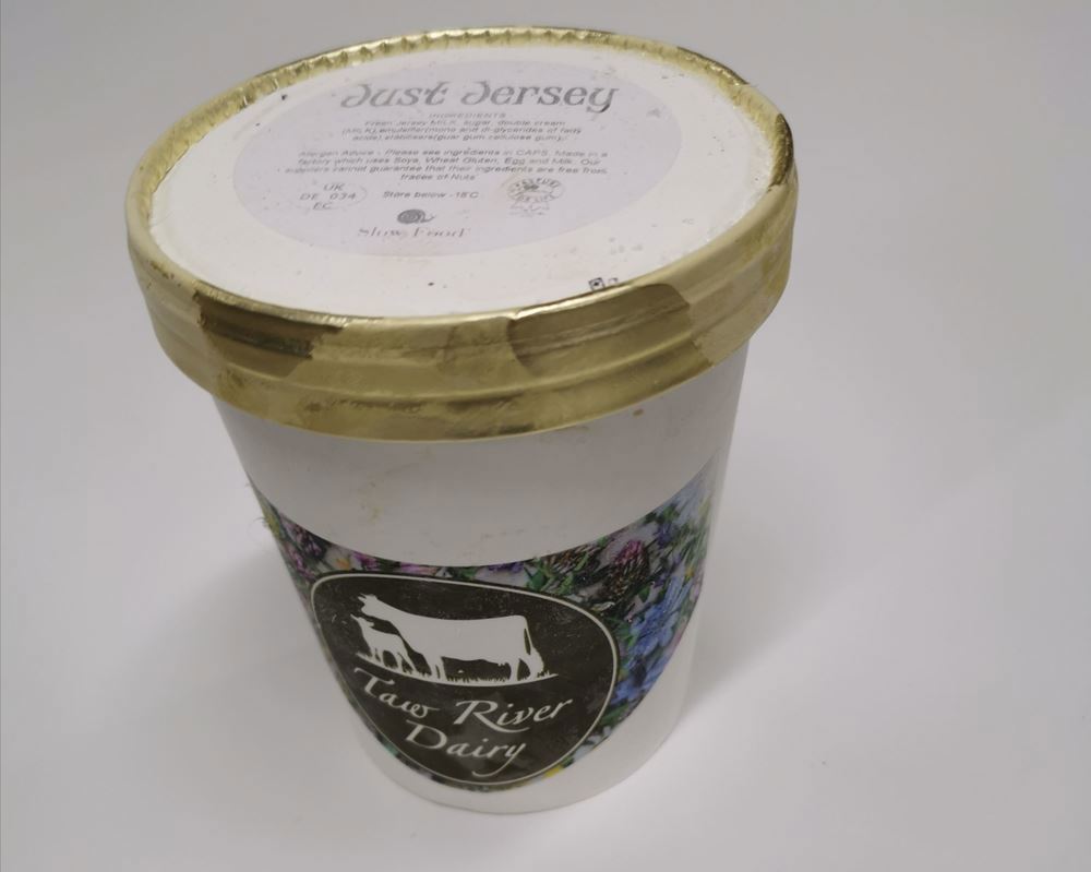 Taw River Dairy Luxury Ice Cream - Just Jersey Non Organic