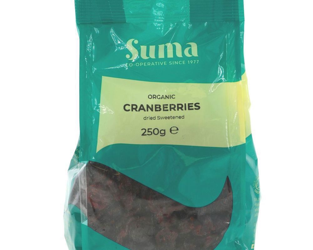(Suma) Dried Fruit - Cranberry 250g