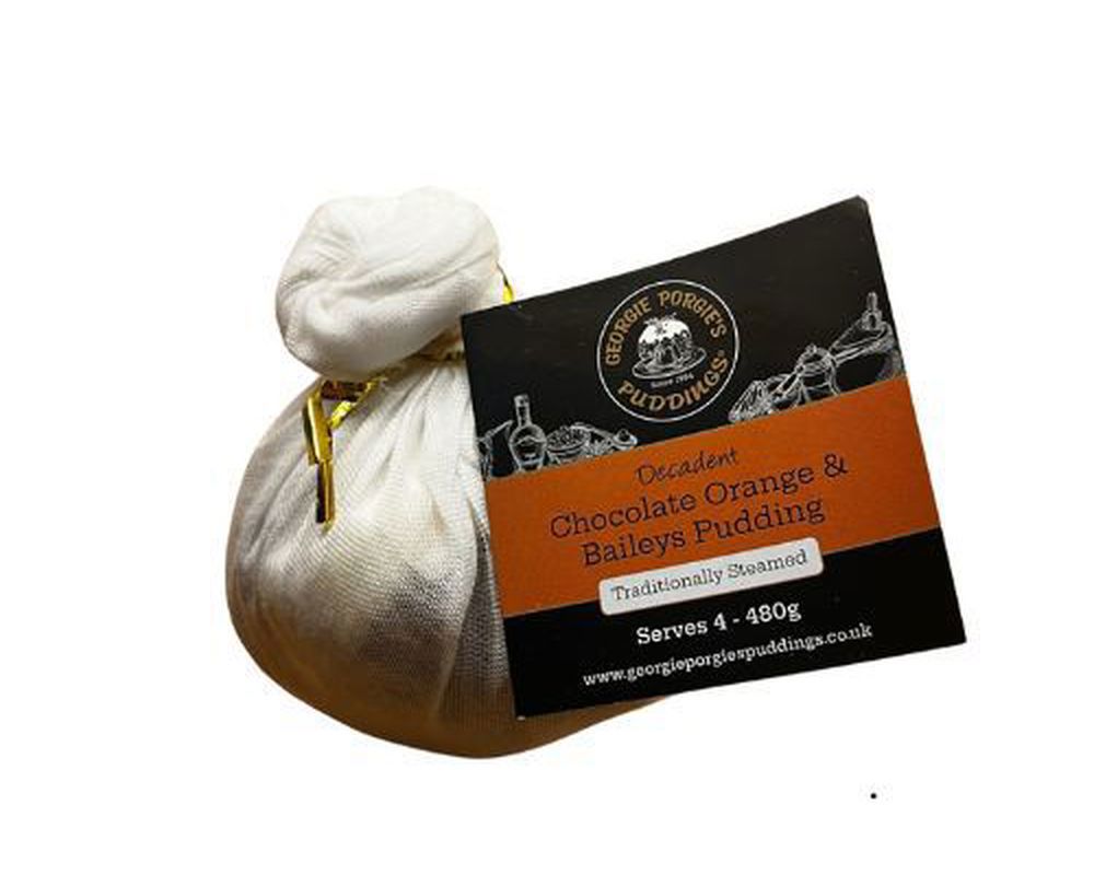 Chocolate, Orange and Baileys Christmas Pudding 480g