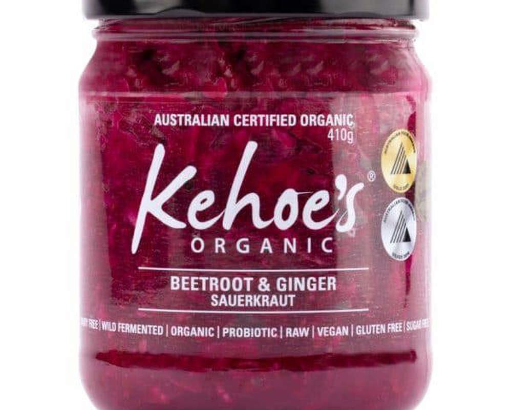 Sauerkraut Organic: Beetroot & Ginger - KK (Esky Required)