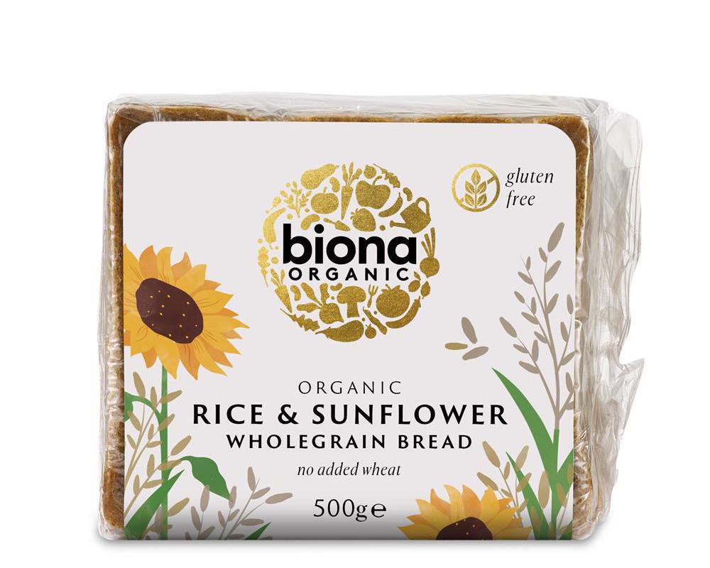 Organic GF Rice & Sunflower Seed Bread 500g