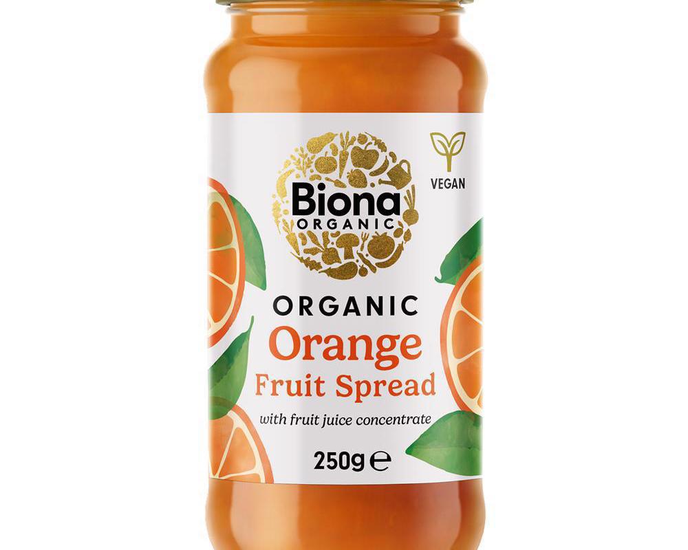 Orange Fruit Spread Org (sweetened with fruit juice) 250g