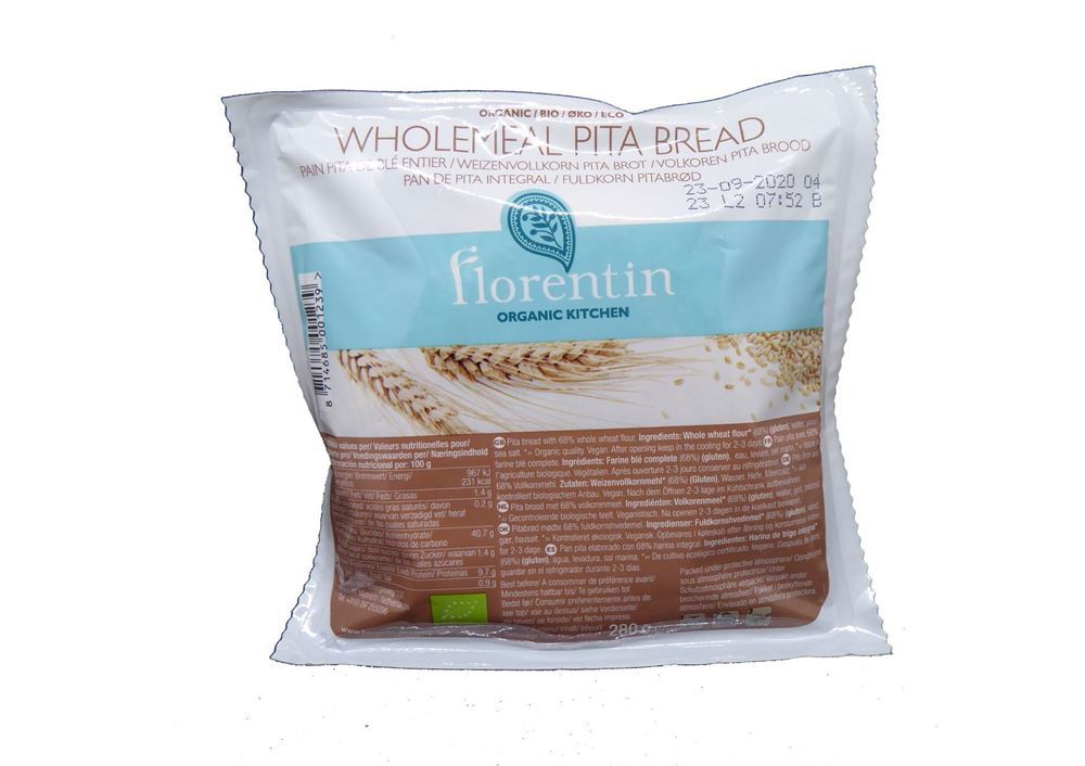 Florentin Organic Wholemeal Pitta Bread
