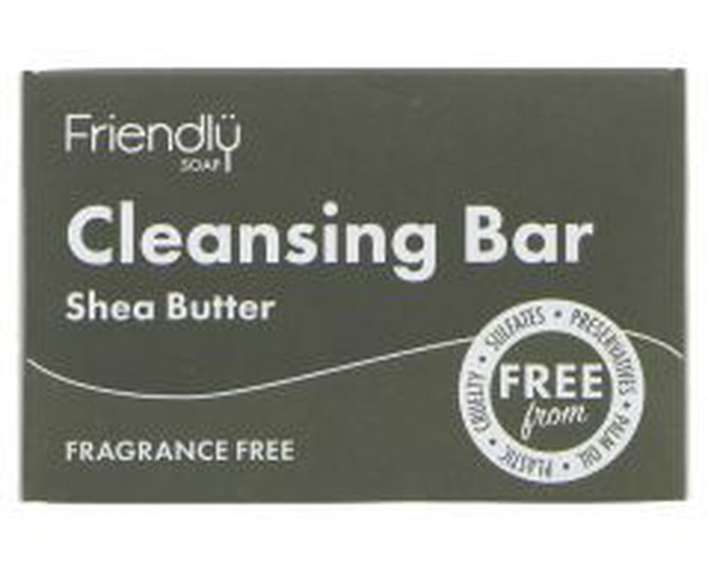 Friendly Shea Butter Fragrance Free Cleansing Bar