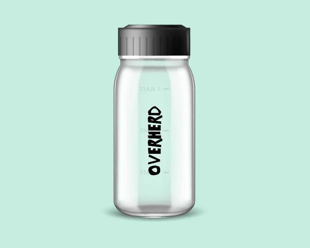 Overherd Mixer Bottle & Scoop