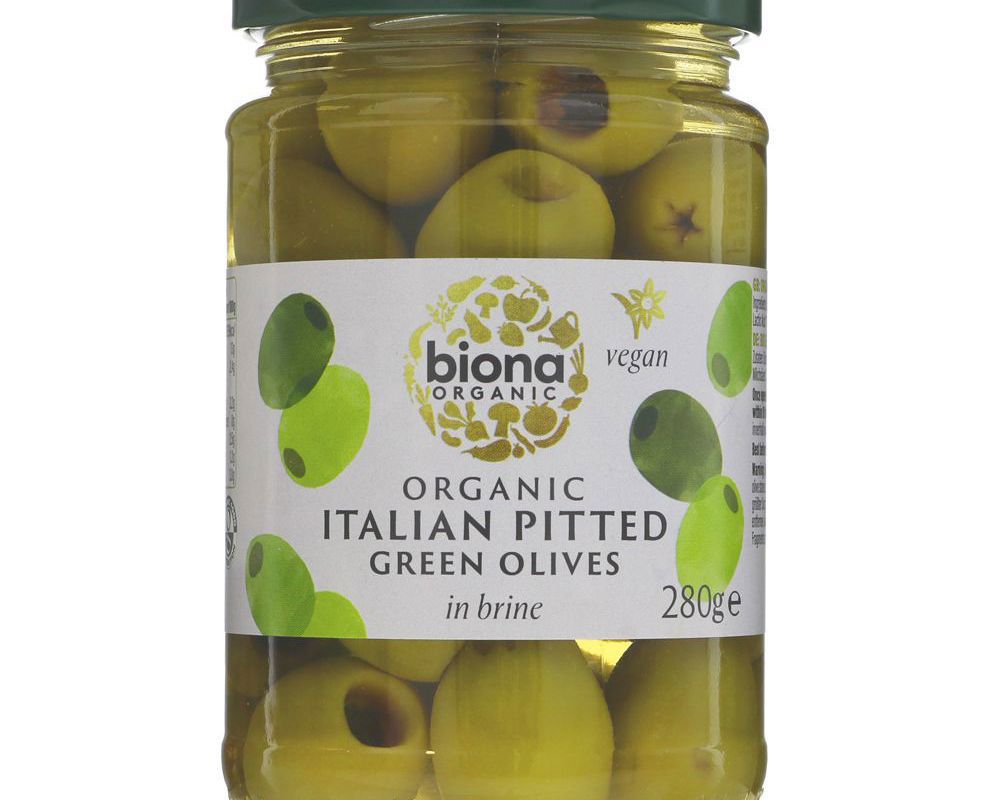 (Biona) Olives - Green, pitted 280g