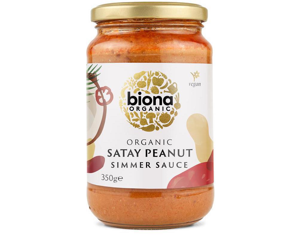 Satay Spicy Peanut Simmer Sauce Organic 350g