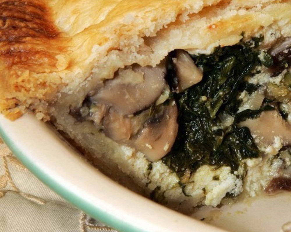 Mushroom & Spinach Pie