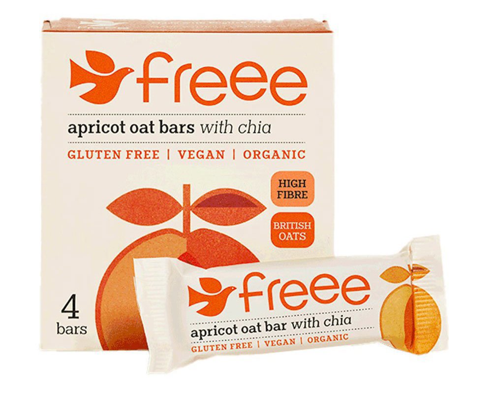 Doves Farm Apricot Oat bar X 4 X 35G