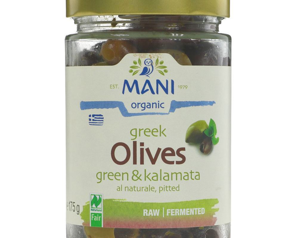 Mani organic Green & Kalamata Olives