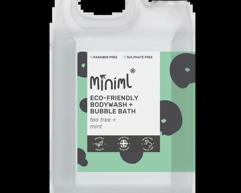 Miniml Bodywash & bubblebath tea tree mint refill 500ml