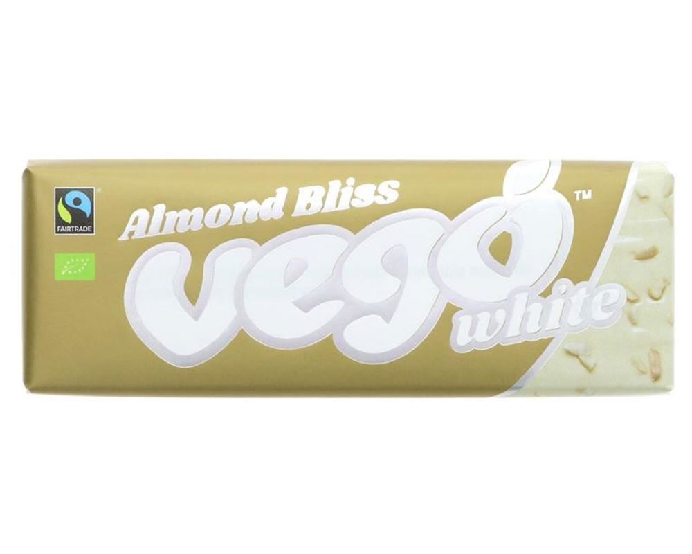 (Vego) Chocolate Bar - White Choc Almond Bliss 50g