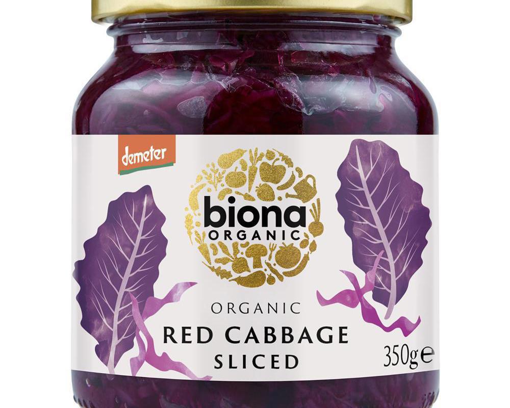 Biona Organic Red Cabbage Sliced Demeter 350g