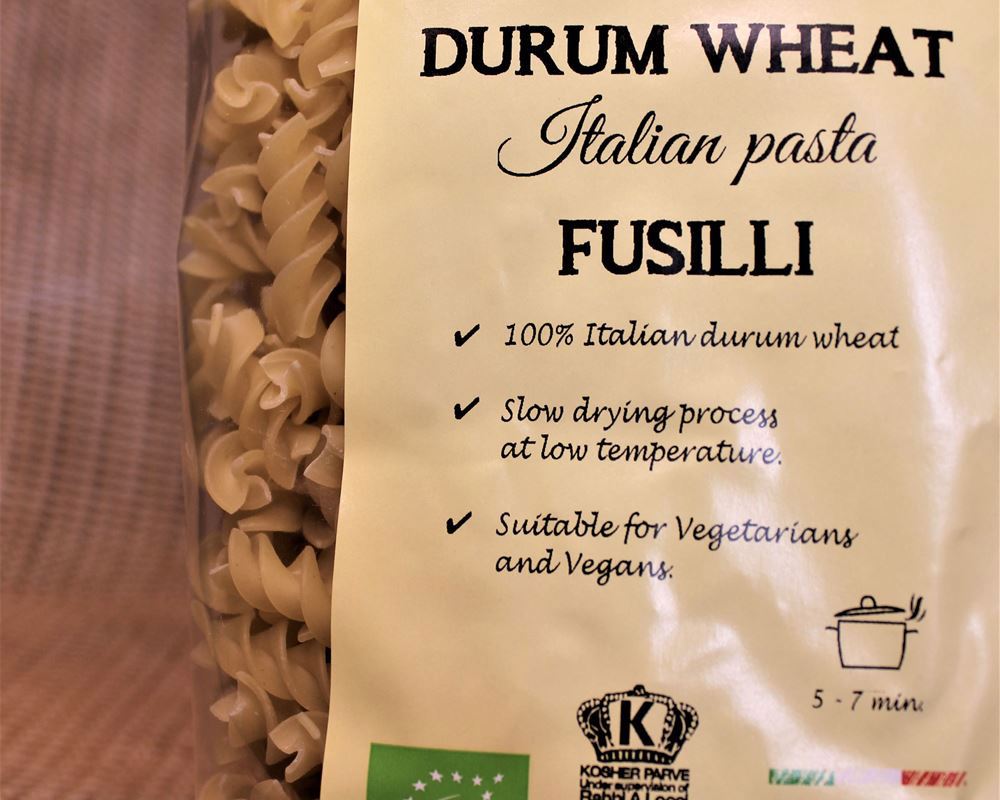 Organic Castagno Fusilli Pasta