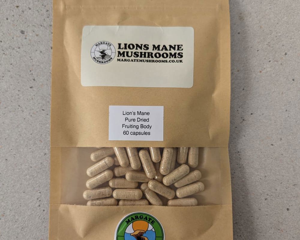 Lion’s Mane 100% Fruiting Body Capsules
