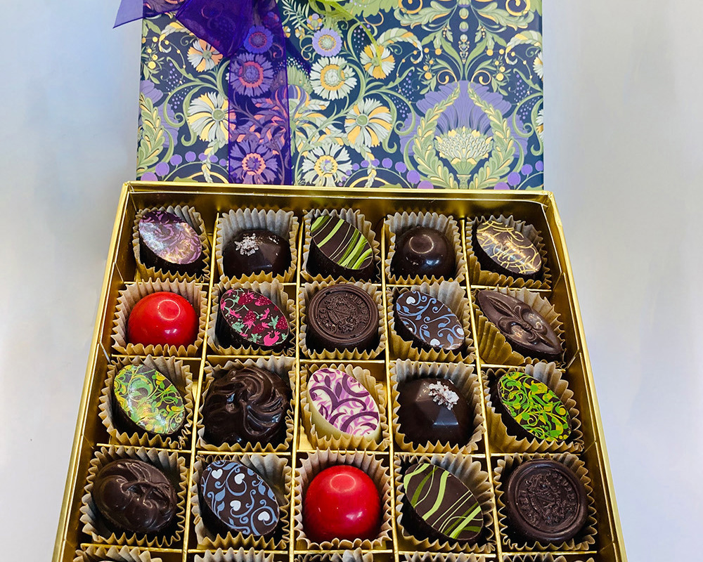 Large Midnight Garden Chocolate Box