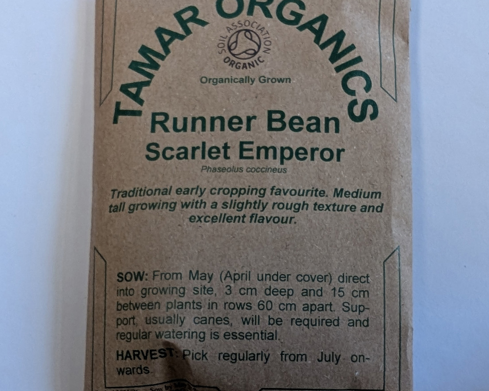 (Seeds) Runner Bean - Scarlet Emperor