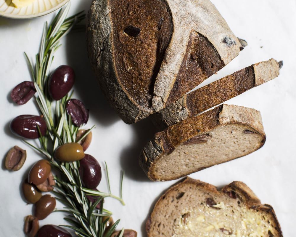 Bread (Gluten-Free, Vegan): Olive & Rosemary Sourdough - WB