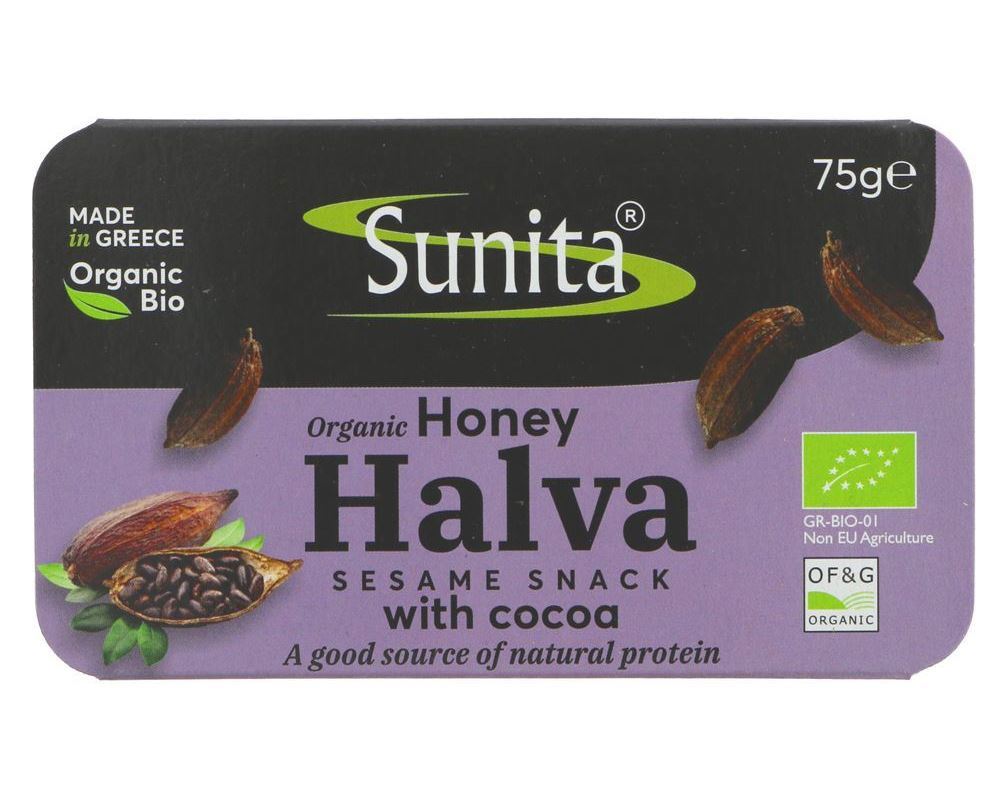 (Sunita) Dark Chocolate Halva with Honey 75g