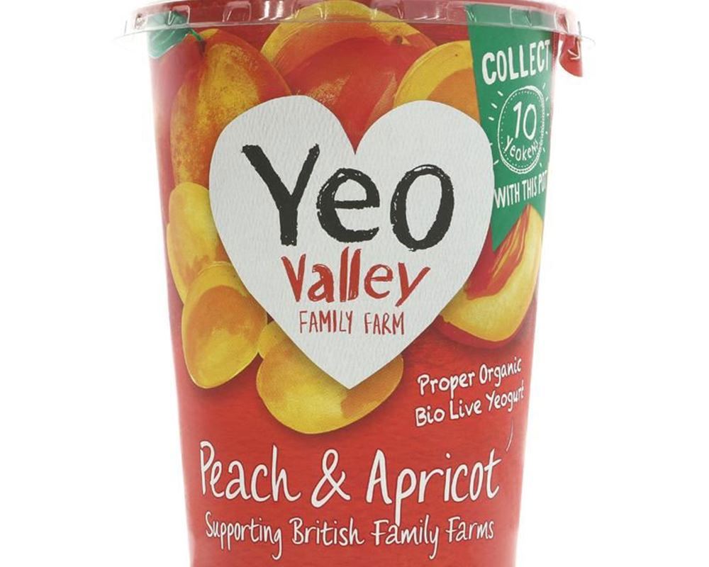 Yeo Valley Organic Apricot & Peach Yoghurt