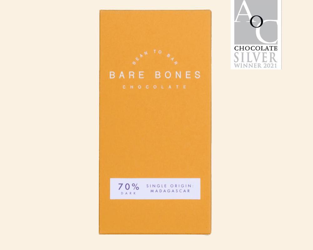 Bare Bones 70% Madagascar Single Origin Dark Chocolate