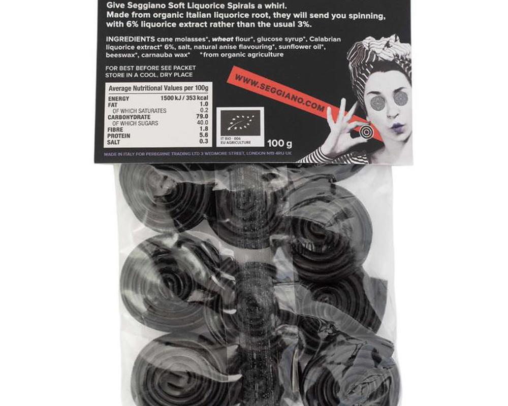 Seggiano Organic Liquorice Spirals 100g