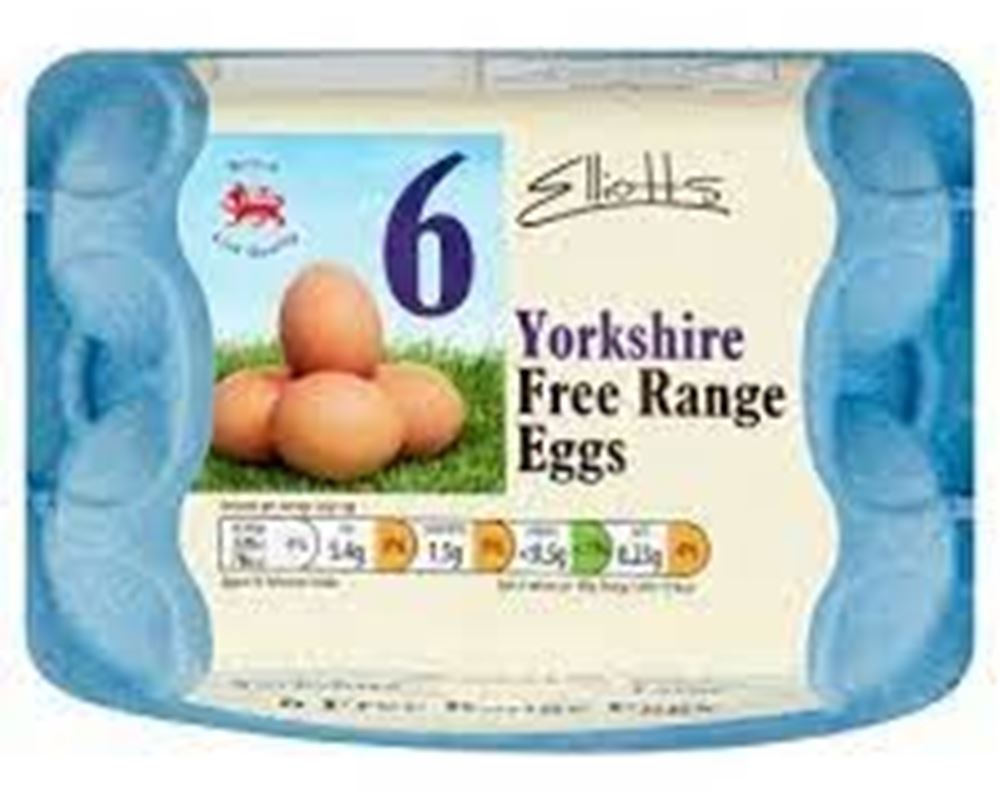 Elliotts Large Free Range Eggs 6
