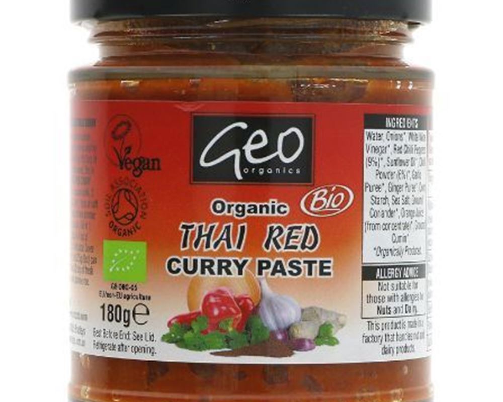 Organic Thai Red Curry Paste -180G