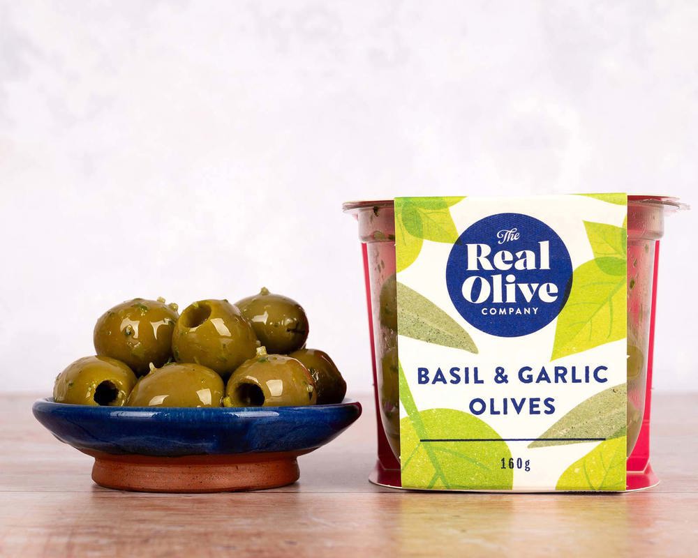 Basil & Garlic Olives