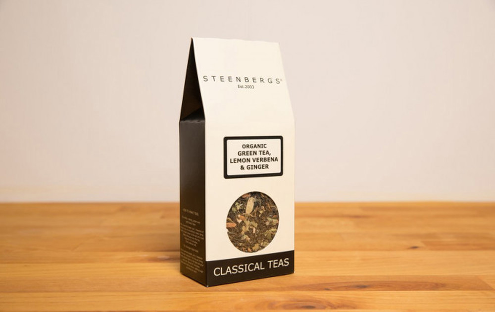 Steenbergs Organic Green Tea with Lemon Verbena and Ginger