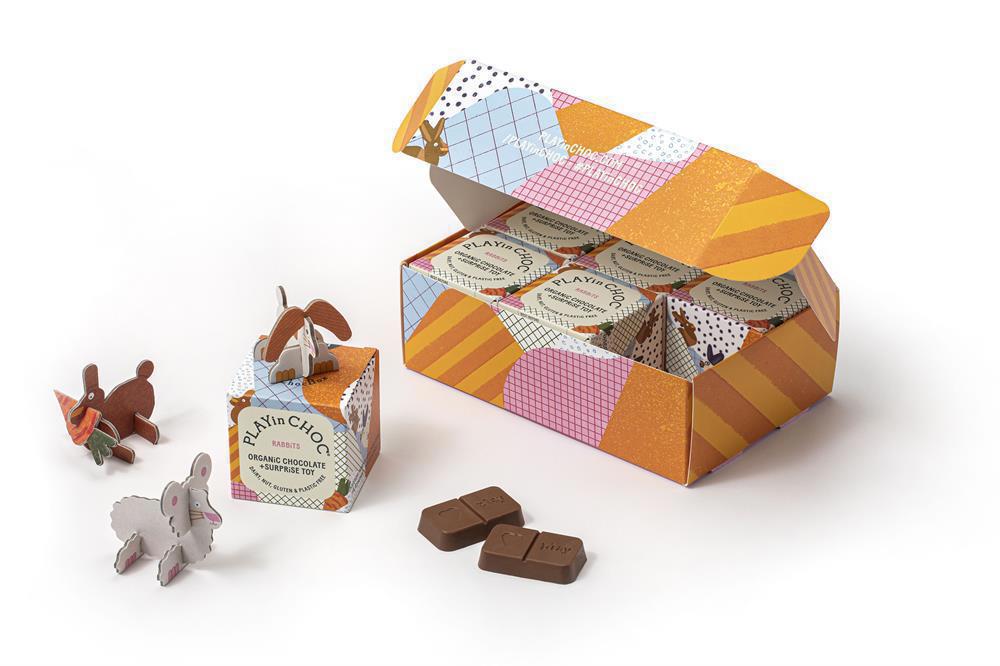 Organic ToyChoc Box Rabbits Gift Set 300g