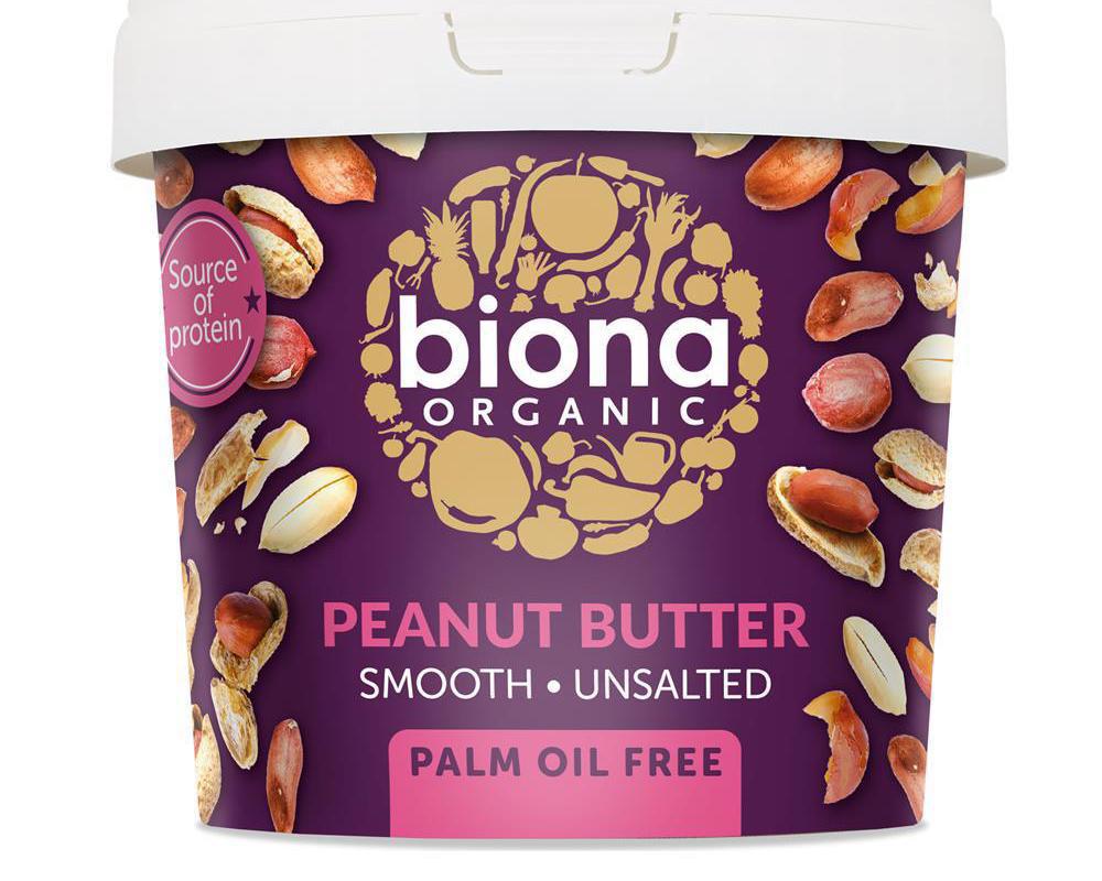 Biona Organic Peanut Butter Smooth Unsalted 1KG