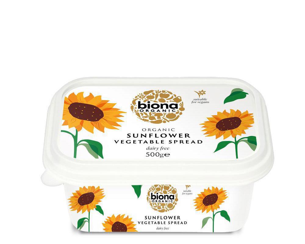 Organic Sunflower Vegetable Spread 500g