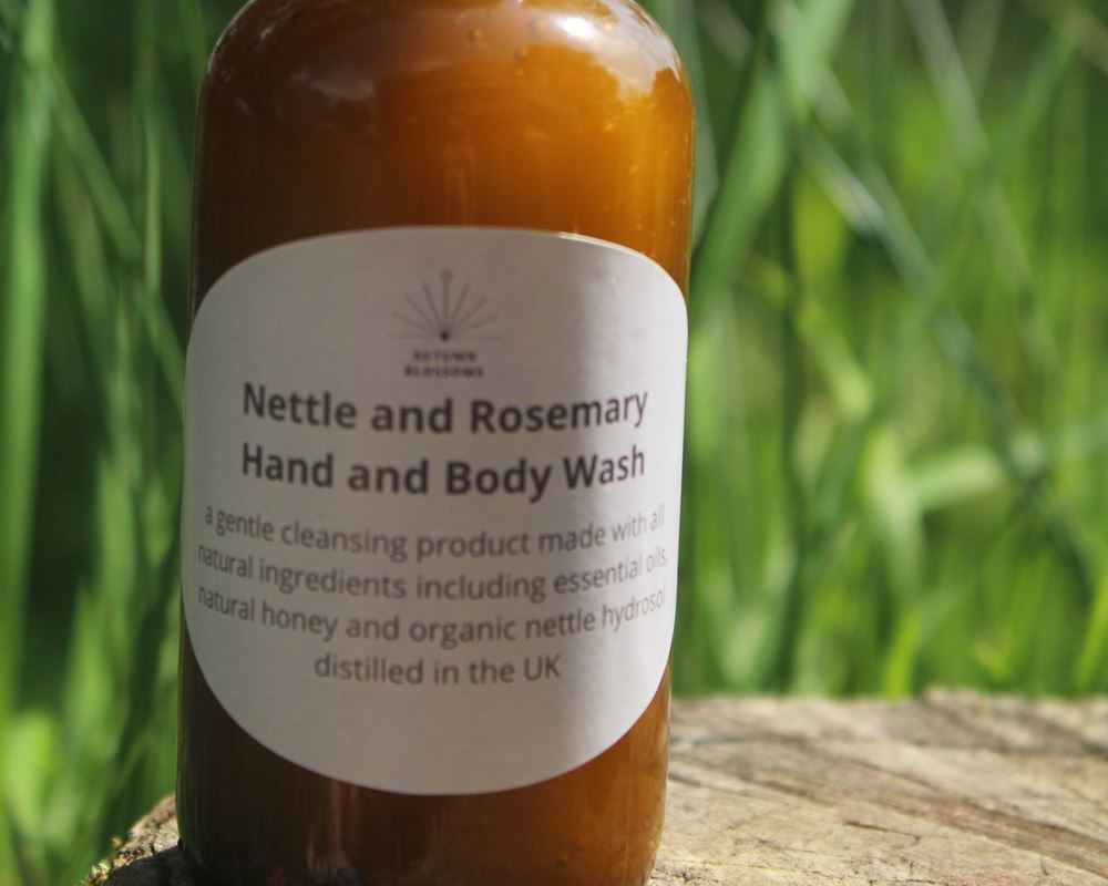 (Autumn Blossoms) Nettle & Rosemary Hand and Body Wash 100ml