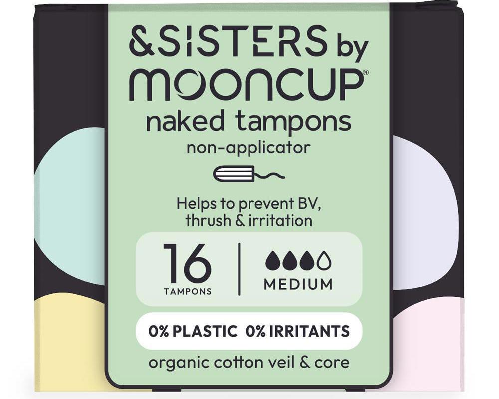 Organic Cotton Naked Tampons | Medium Absorbency | (16 pack)