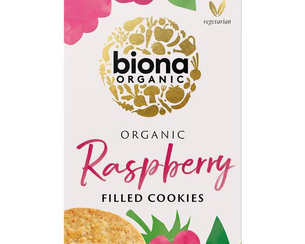 Organic Raspberry Filled Cookies 175g