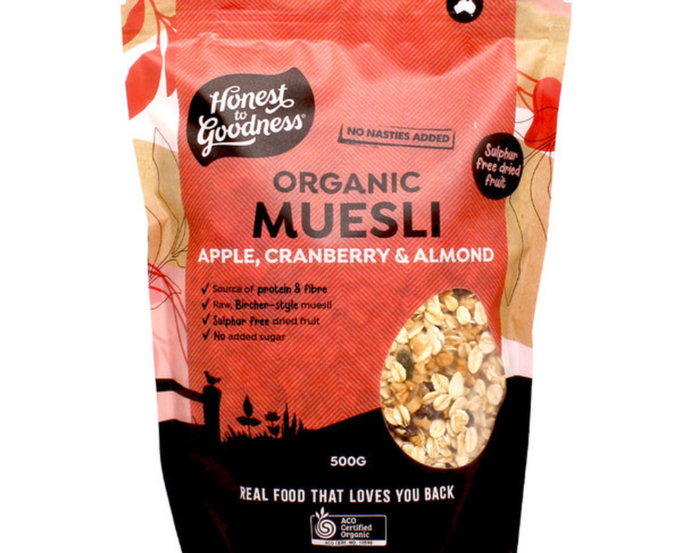 Muesli - Apple, Cranberry & Almond - Organic - HG