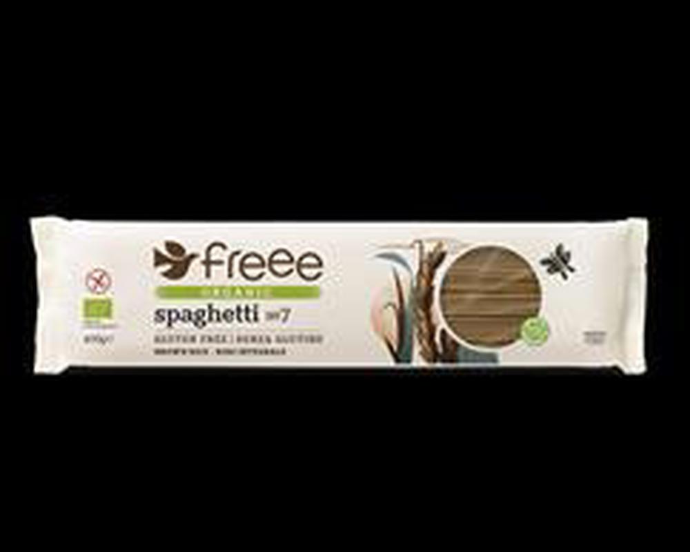 Doves Farm number 7 Brown Rice Spaghetti made in Italy