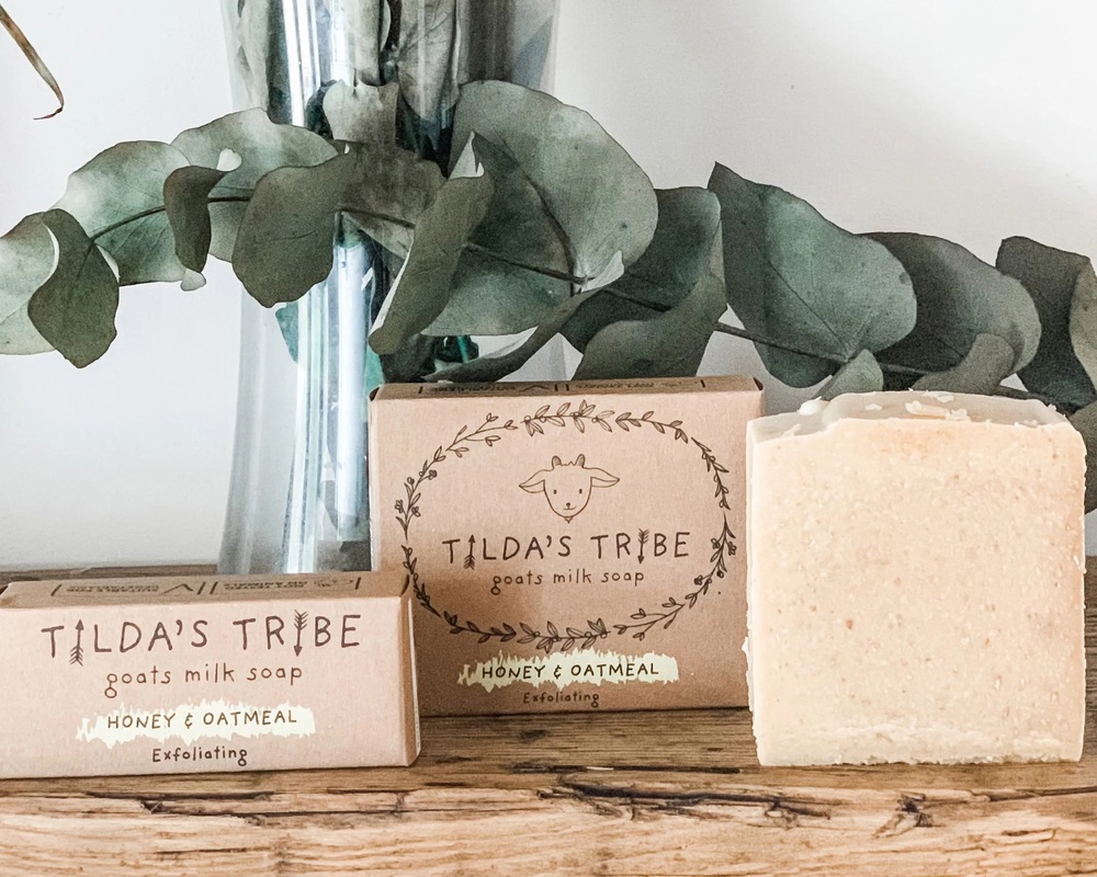 Tilda's Tribe goat's milk soap Poppy seed & Peppermint