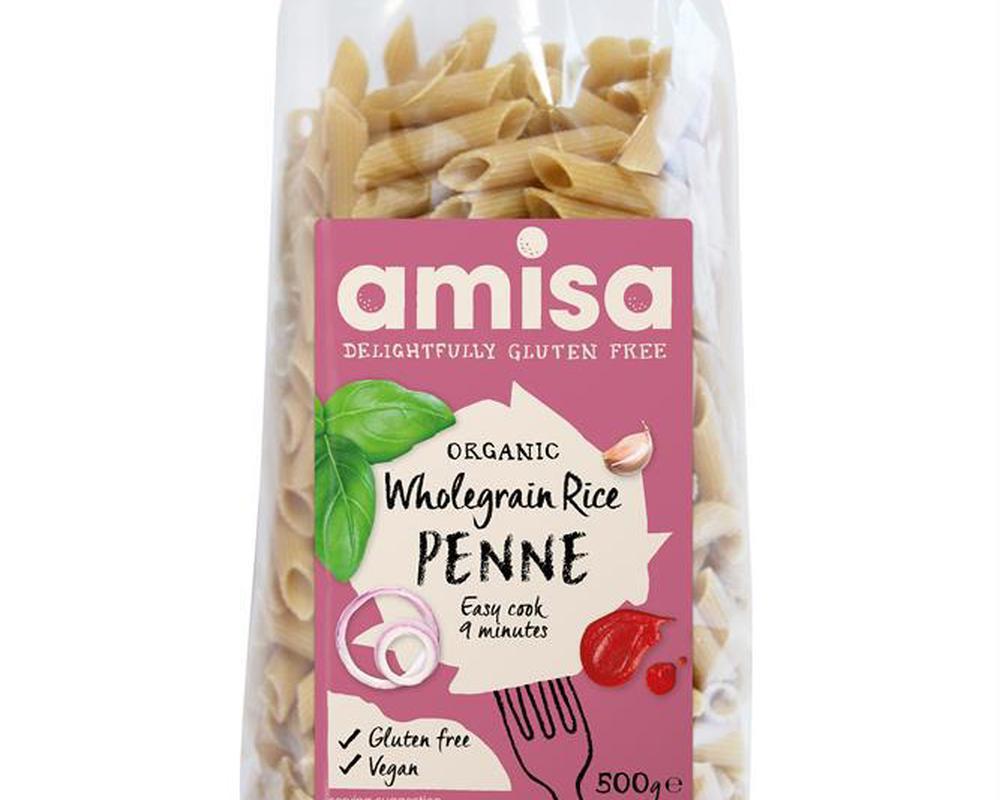 Organic & Gluten Free Wholegrain Rice Penne 500g