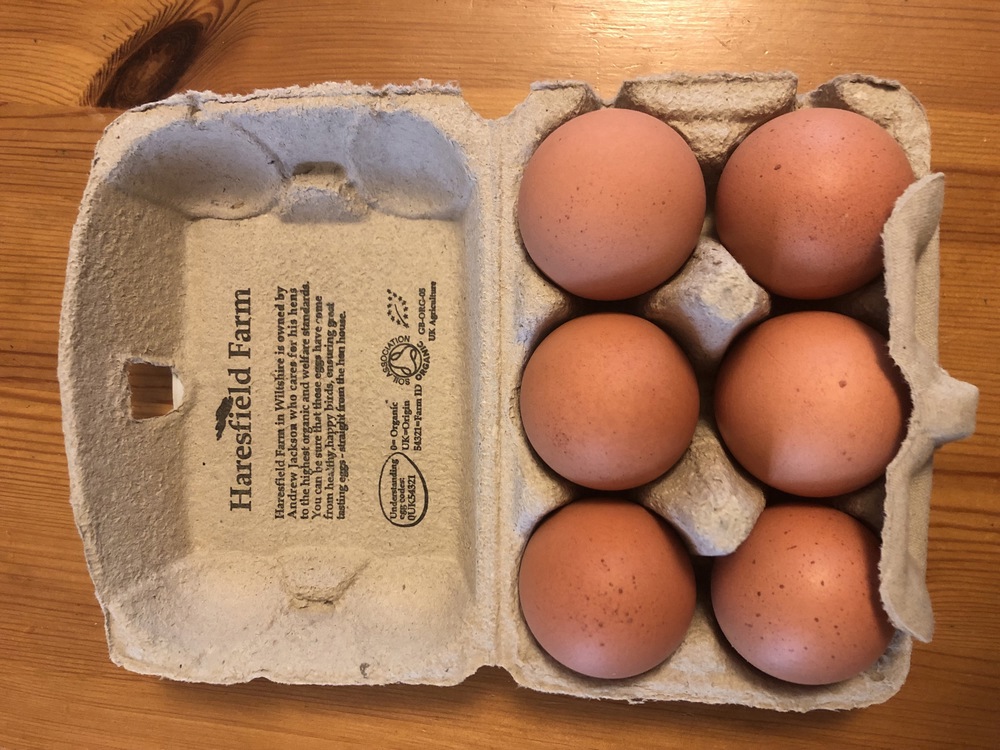 Organic eggs