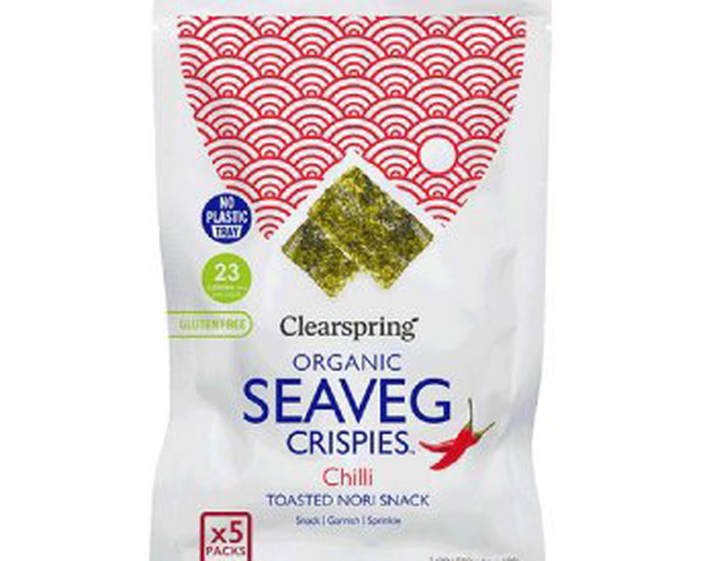 Clearspring Chilli Seaveg Crispies - NO TRAY