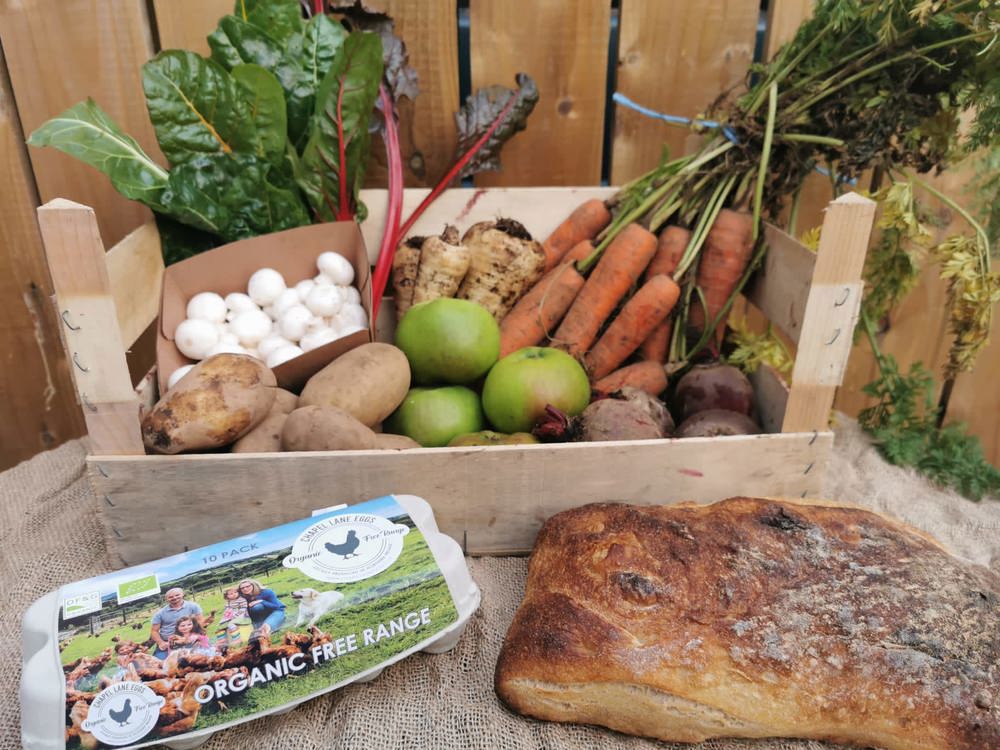 Fortnightly Vegetable Box with Bread and Eggs