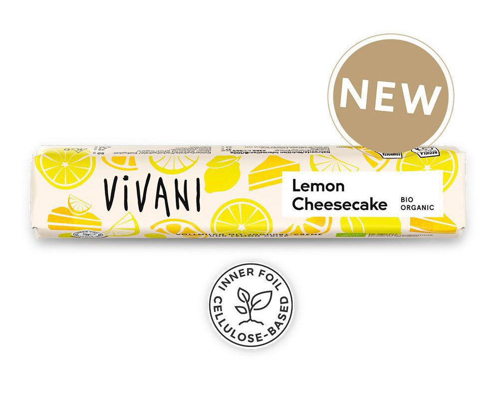 Vivani Lemon Cheesecake organic chocolate bar