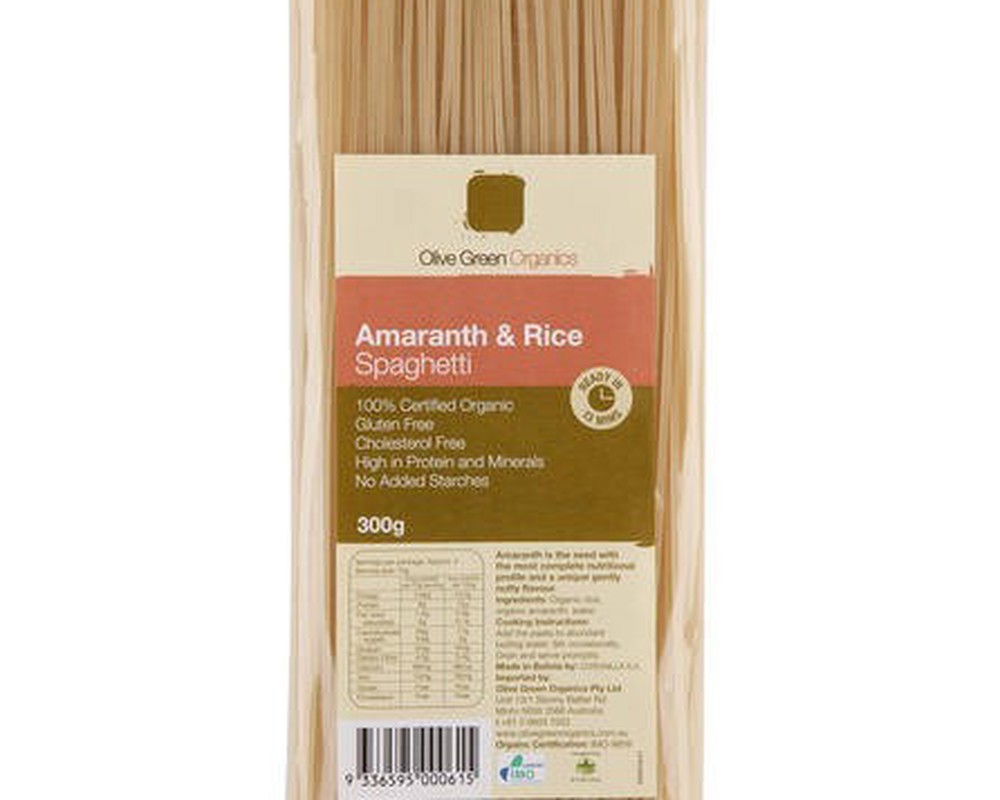 Pasta Organic (Gluten-Free): Spaghetti : Amaranth & Rice - OG