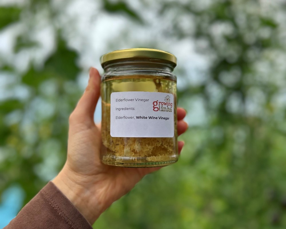 Community Garden Elderflower Vinegar