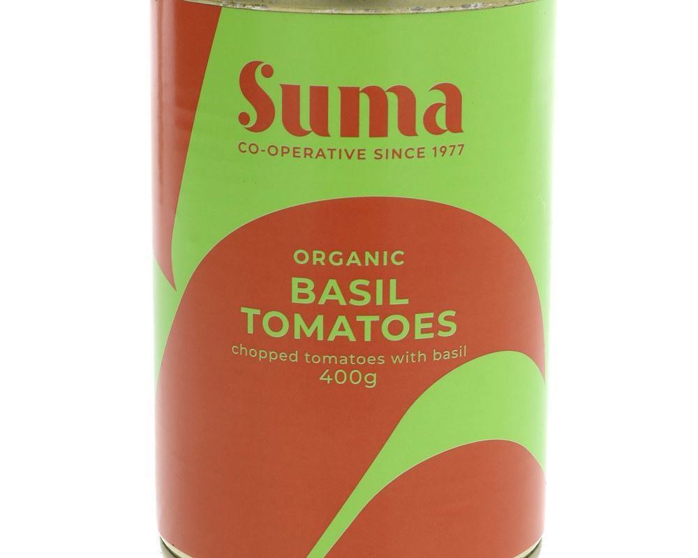 Suma Chopped Tomatoes with Basil (Organic) 400g
