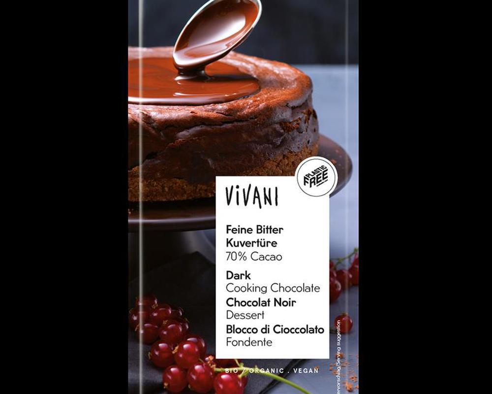 Dark Cooking Chocolate Vegan Organic 200g