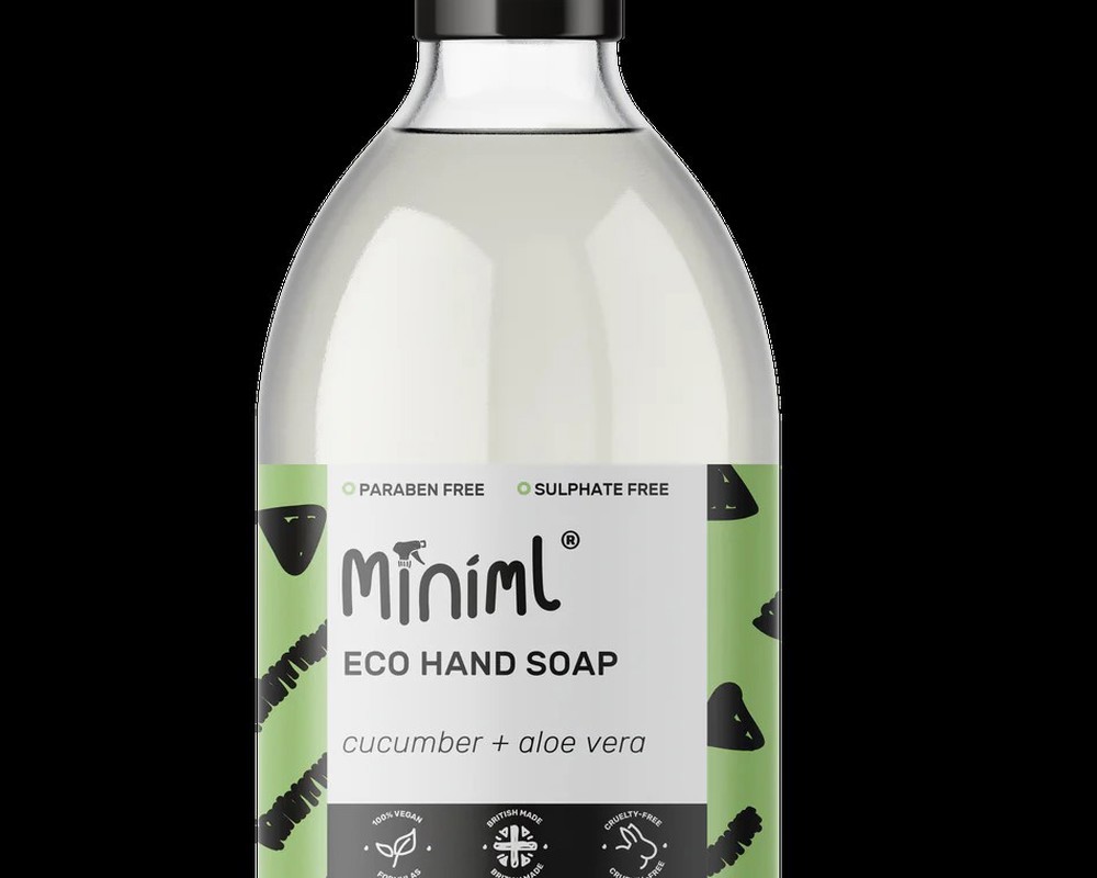 Miniml Hand Soap Cucumber & Aloe Vera Glass Bottle