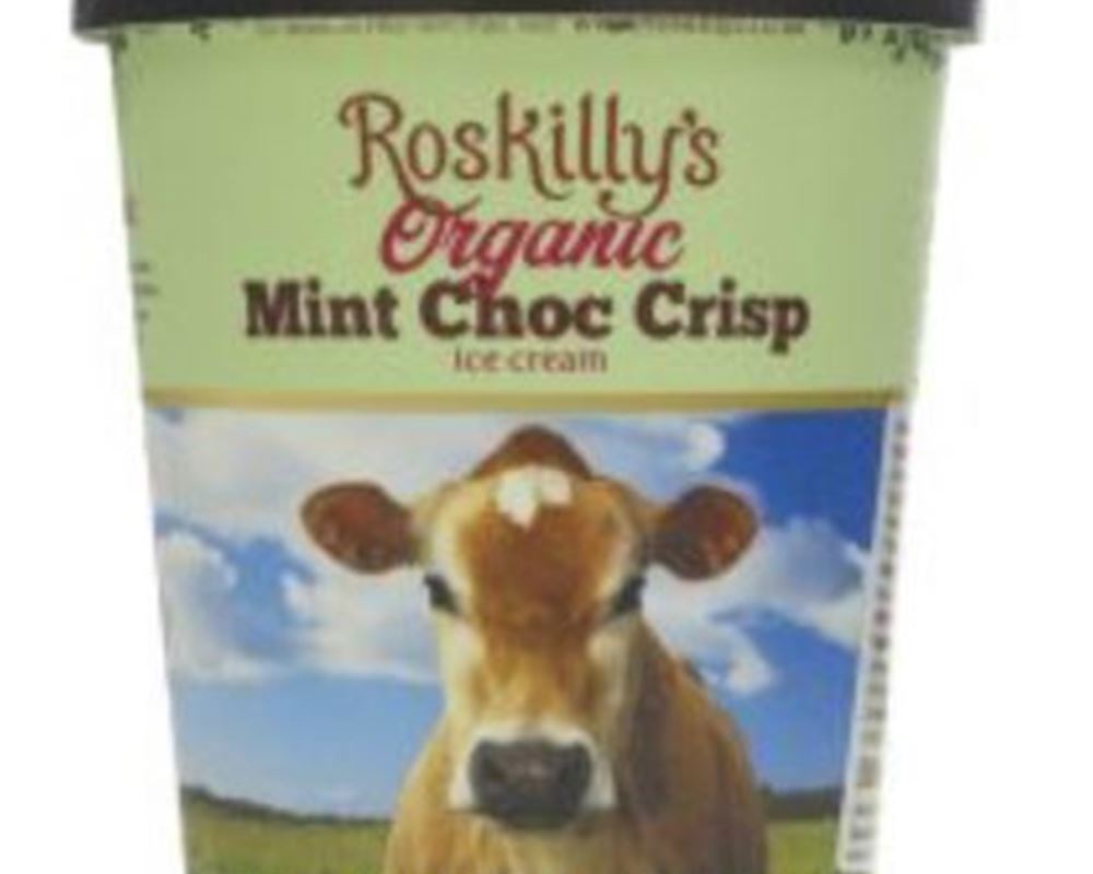 Roskilly Mint Choc Chip Ice Cream (500ml)